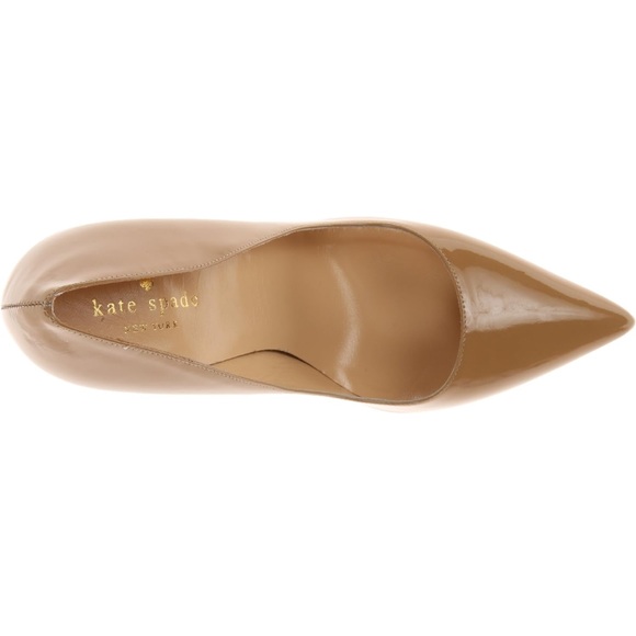 kate spade ♡ Camel Patent Leather Pointed Pumps - Picture 4 of 8